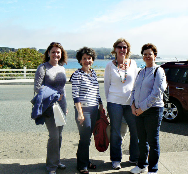 Girls on the town in Mendocino!